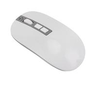 Goshyda Smart AI Voice Mouse - Real Time Translation & Transcription with Built in Mic Multi Mode Connection (2.4G/BT), 800 to 4000 DPI Settings (White)
