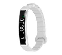 Goshyda Smart Bracelet, Wearable Bluetooth Activity Fitness Tracker with Magnetic Strap, All Day Automatic Monitor Health Data, Remote Photography Control, for Android for OS X (Silver)