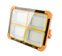 Goshyda Solar Work Light 200W 15000LM Rechargeable, 4800mAh Battery, 4 Modes, IP66 Water Proof Portable Flood Light for Camping Garage Job Site