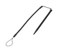 Goshyda Spring Rope Stylus Pen Black Minimalist Design for Precise Writing on POS and Bank Signature Pads (Black Short 92 with Cable)