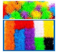 Goshyda Sticky Balls DIY Thorn Building Blocks Toy Colorful Fluffy Balls for Children Over 3 Years Old,Parent-Child Interaction,400 Capsules+36 Accessories,Travel (Goshydawnpmdhv38u-10300647)