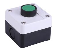 Goshyda Switch Box, Weatherproof Green Push Button Switch, One Push Button to Control, for Automatic Gate Openers, Exit Buttons