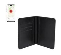 Goshyda Trackable Passport Holder, PU Leather Passport Cover for Travel, Support for Find My App, Wireless Charging
