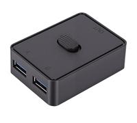 Goshyda USB 3.0 Switch, 2 in 1 Out USB Switcher for 2 Computers Sharing Keyboard Printer Scanner Webcam, with Plug and Play Support for Windows MacOS, 3.0 Hub Selector