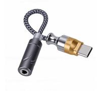 Goshyda USB C to 3.5mm Headphone Adapter, Type C Audio Adapter with CX31993 DAC for Hi Res 24bit 96kHz Decoding, Compatible with 15 Pro Max, S23 Ultra (Gold)