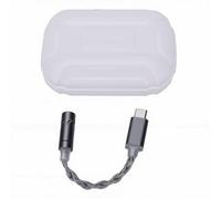 Goshyda USB C to 3.5mm Headphone Adapter, Type C Audio Adapter with CX31993 DAC for Hi Res 24bit 96kHz Decoding, Compatible with 15 Pro Max, S23 Ultra (Silver)