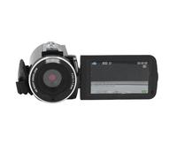 Goshyda Video Camera Camcorder 1080P 30MP 18X Digital Zoom 3.0 Inch IPS LCD Infrared Night, 1000mAh Battery, Lightweight, Remote Control, for Vlogging, Live Streaming (Black)