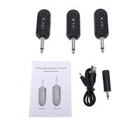 Goshyda Wireless Guitar Transmitter and Receiver System 6.5mm Plug Type-C Fast Charging 900mAh Battery 8Hrs Long Life 150m Range for Electric Bass Keyboard Band Performance (1-to-2)