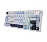 Goshyda Wireless Mechanical Keyboard, Tri Mode Bluetooth 2.4GHz Type C RGB Backlit Gaming Keyboard with 81 Keys, 75% Layout
