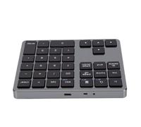 Goshyda Wireless Number Pad, Bluetooth 5.0 2.4G Dual Mode 35 Keys Numeric Keypad, for Laptop PC Desktop Tablet Smartphone (Black)