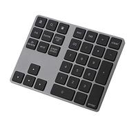 Goshyda Wireless Numeric Keypad, Mini Bluetooth 34 Keys Pad Number Numpad Digital Keyboard with 10m Transmission Distance for Laptop Notebook Tablet