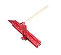 Goshyda Woodworking Guiding Ruler, 4 Sided Scale Marking Tool, Aluminum Alloy Magnetic Leveling Ruler for Ceiling, Adjustable Zero Error Carpenter Tool for Cabinet Installation