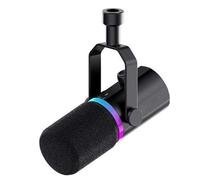 Goshyda XLR/USB Dynamic for Podcast Recording, PC Computer Gaming Streaming Mic with RGB Light, Mute Button, Desktop Stand, Headphones Jack, Vocal Mic for Singing YouTube