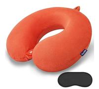 Gosider Orange Travel Pillow Neck Pillows for Travel Comfortable Memory Foam Pillows Neck and Head Support U Shape Portable Travel Neck Pillow Suitable for Airplane, Trains, Car Travelings
