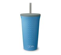 GoSili - Silicone Straw Cup (16oz/470ml) - Foggy Blue
