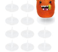 Gosknor 10pcs Emotional Support Crochet Doll Stands, Knitted Doll Display Stand Base Action Figure Stand Support Accessories for Home Office Toy Dolls Showcase Holder