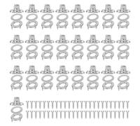 Gosknor 125pcs 25 Sets Twist Lock Fasteners, Zinc Alloy Plated Electrophoretic Sandblasting Finish Turn Button Fasteners, Eyelet and Stud Mounting Screws for Canvas Boats Sailboats RVs Hardware