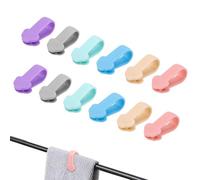 Gosknor 12pcs Towel Clips for Kitchen, Cute Cloud Style Hand Towel Clips Beach Towel Clamps for Chair Bathroom Towel Clip for Towel Rods and Furniture Handle, Fixing Towels from Falling