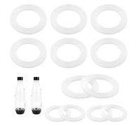 Gosknor 18pcs Gasket Replacement for Sodastream Bottle, Silicone Lid O-Ring Sealing Washer Gasket Replacement Parts & Accessories Compatible with SodaStream Plastic & PET Bottles