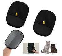 Gosknor 2 Pcs Double Sided Pets Grooming Gloves, Pet Grooming Gloves for Dogs Bathing Pet Static Hair Remover Glove Versatile Pets Glove for Dog & Cat Removal Washing Deshedding Cleaning Tool