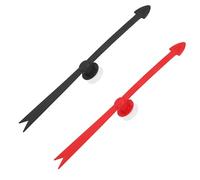 Gosknor 2pcs Large Arrow Spinner, Black Red Detachable Plastic Game Arrow Spinner with Suction Cup Strong Suction Force for Game Engaging Board Home Party Celebration