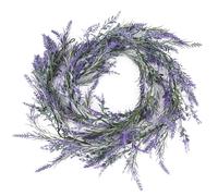 Gosknor 2pcs Lavender Purple Artificial Garland, 6ft Summer Spring Garland Floral Lavender Wreath for Farmhouse Wedding Porch Stairs Mantle Table Indoor & Outdoor Decoration