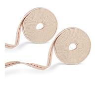 Gosknor 2pcs Oil Lamp Wicks with Red Stitch, 1/2" Inch 10 Foot Flat Cotton Kerosene Based Lantern Wick for Paraffin Oil Kerosene Lamps (White)