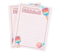 Gosknor 2pcs Pickleball Notepads, Cute Things To Do After Pickleball Notepad Funny Pickleball Gifts Practical Pickleball Memo Notepads for Home Office School Supplies(Brown)