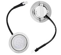 Gosknor 2pcs Range Hood Light Bulbs Recessed, DC 12V 6500K Stainless Steel Range Hood LED Light Replacement Lights Accessories for Stove Kitchen