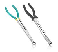 Gosknor 2pcs Spark Plug Puller Tool, Sleeve- & Round-Type Spark Plug Wire Puller Spark Plug Pliers Spark Plug Wire Pliers Spark Plug Boot Pliers Spark Plug Removal Tool for Cars