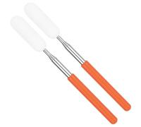 Gosknor 2pcs Telescoping Sponge Stick for Pottery, Retractable Ceramic Sponge Stick Extend up to 28.35in for Cleanup Excess Water from Tall or Narrow Pottery (Small)