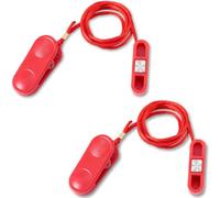 Gosknor 2pcs Treadmill Magnet Safety Key, 1.7x0.5 Inch Universal Magnetic Safety Switch Replacement Treadmill Emergency Stop Magnet for Most Running Machines (Flat Oval)