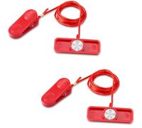 Gosknor 2pcs Treadmill Magnet Safety Key, 2.4x0.8 Inch Universal Magnetic Safety Switch Replacement Treadmill Emergency Stop Magnet for Most Running Machines (Rectangular)