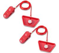 Gosknor 2pcs Treadmill Magnet Safety Key, 2.4x1.3 Inch Universal Magnetic Safety Switch Replacement Treadmill Emergency Stop Magnet for Most Running Machines (Trapezoid)