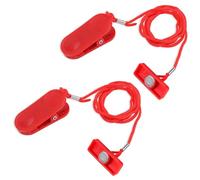 Gosknor 2pcs Universal Treadmill Magnet Safety Key, Magnetic Safety Switch Rectangle Treadmill Emergency Stop Magnet for Most Treadmills Running Machines Replacement Accessories