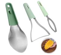 Gosknor 3-in-1 Mango Cutter Tool, Stainless Steel Multifunctional Fruit Slicer Mango Peeler Splitter Pit Remover for Watermelon Dragon Fruit Papaya Avocado Kiwi Kitchen Gadgets
