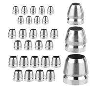 Gosknor 30pcs Round Axe Handle Wedge Kit, 10mm,12mm,14mm Sturdy Carbon Steel Axe Wedge Metal Hammer Sledge Accessories for Reinforcing