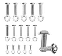 Gosknor 30pcs TV Mounting Screws Kit, Universal TV Mounting Hardware Kit Steel M4 M6 M8 Wall Mount Screws & Spacers Bolts Accessories for Monitor Bracket Fixing