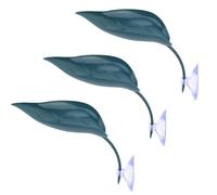 Gosknor 3pcs Tree Frog Tank Leaf, Frog Hammock Bed Habitat Platform with Suction Cups Reptile Decorations for Terrarium Tank Aquarium Accessories for Betta Fish African Dwarf Turtle Toad