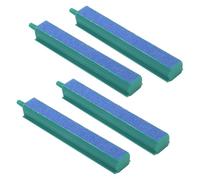 Gosknor 4pcs Aquarium Air Stone Bar Bubbler, 4in Sand Bubble Stone with Plastic Base for Aquarium Fish Tank Diffuser Ideal Air Pump Accessories for Fish Tank Bucket Hydroponic System