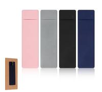 Gosknor 4pcs Elastic Pen Holder, Adhesive Reusable Pen Sleeve Pouch Notebook Stick on Pen Holder for Notebook Journal Pad Pen Loops Clips