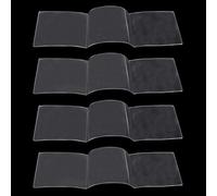 Gosknor 4pcs Mahjong Card Protector Cover, Clear Plastic Mahjong Card Holder Mah Jongg Sleeve Mahjong Gifts Large Size Scorecard for Mah Jong Accessory