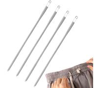 Gosknor 4pcs Spring Drawstring Threader Tool, Rope Threader Clip Metal Elastic Drawstring Puller String Replacement Threading Tool for Hoodies Pants Jackets Coat Sweatpants