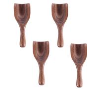Gosknor 4pcs Wooden Scoops for Jars, 4.33x1.58 Inch Coffee Bean Scoops Versatile Measuring Tool Tablespoon Kitchen Utensils for Coffee Jars Canisters