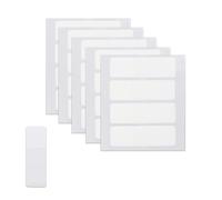 Gosknor 500pcs Sticky Index Labels, 1.54x0.47 Inch Writable Blank File Annotation Tabs Page Markers Signature Tags Message Notes Stickers for Stationery Documents Notebooks Book Supplies