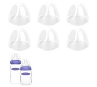 Gosknor 6pcs Baby Bottle Caps Compatible with Lansinoh Bottles, Soft & Safe Baby Bottle Lids Replacement