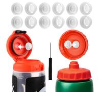 Gosknor 6pcs Dispensing Valves Compatible with Gatorade Water Bottle, Silicone Valves & Plastic Inserts & Screwdriver Replacement Accessories for GX 30oz Water Bottle & Squeeze Bottle 32oz