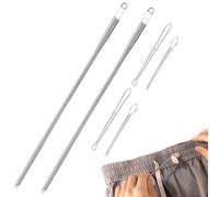Gosknor 6pcs Drawstring Threader Tool, 3 Designs Rope Threader Clip Easy Insert Drawstring Puller Tweezers String Replacement Threading Tool for Hoodies Pants Jackets Coat Sweatpants