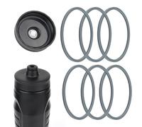Gosknor 6pcs Replacement Gasket Compatible with Under Armour 32oz Squeeze Water Bottle, Silicone Lid Seal Replacement for Under Armour Bottle Gasket Accessory Part for 32oz Squeeze Water Bottle(Gray)