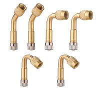 Gosknor 6pcs Tire Valve Extensions, 45 90 135 Degree Valve Stem Adapter Tire Valve Extender Valve Stem Extenders Tyre Valve Extension Adaptor for Cars Bicycles Motorcycles RVs